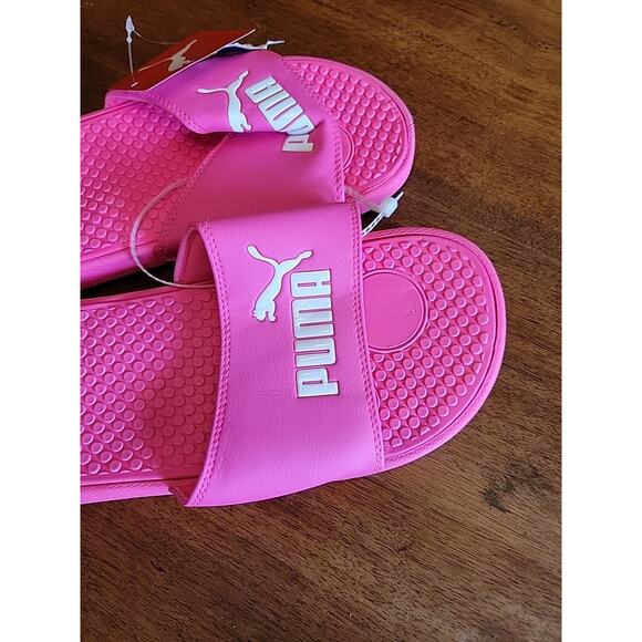 PUMA Women's Slides Size 10 Pink - Picture 2 of 4